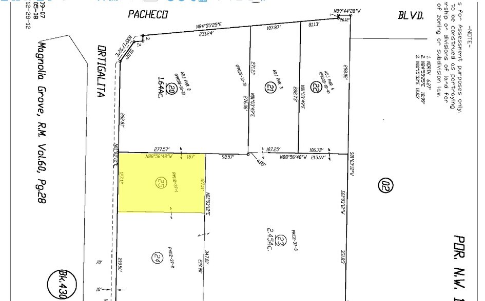 1245 W Pacheco Blvd, Los Banos, CA à vendre - Plan cadastral - Image 2 de 2