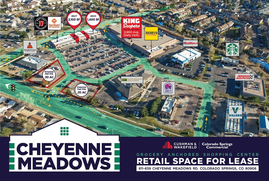 817-837 Cheyenne Meadows Rd, Colorado Springs, CO for lease - Building Photo - Image 1 of 10