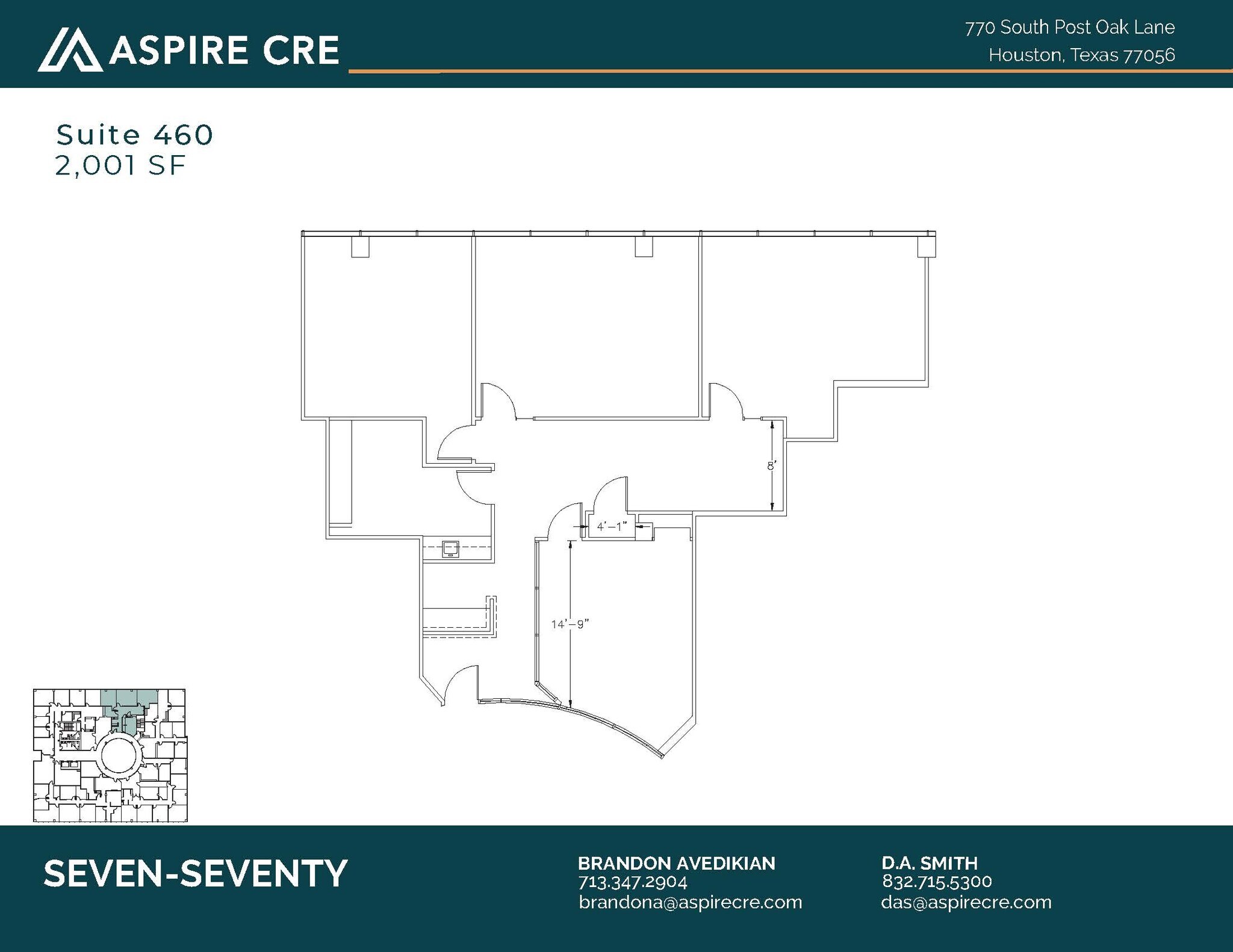 770 S Post Oak Ln, Houston, TX for lease Floor Plan- Image 1 of 3