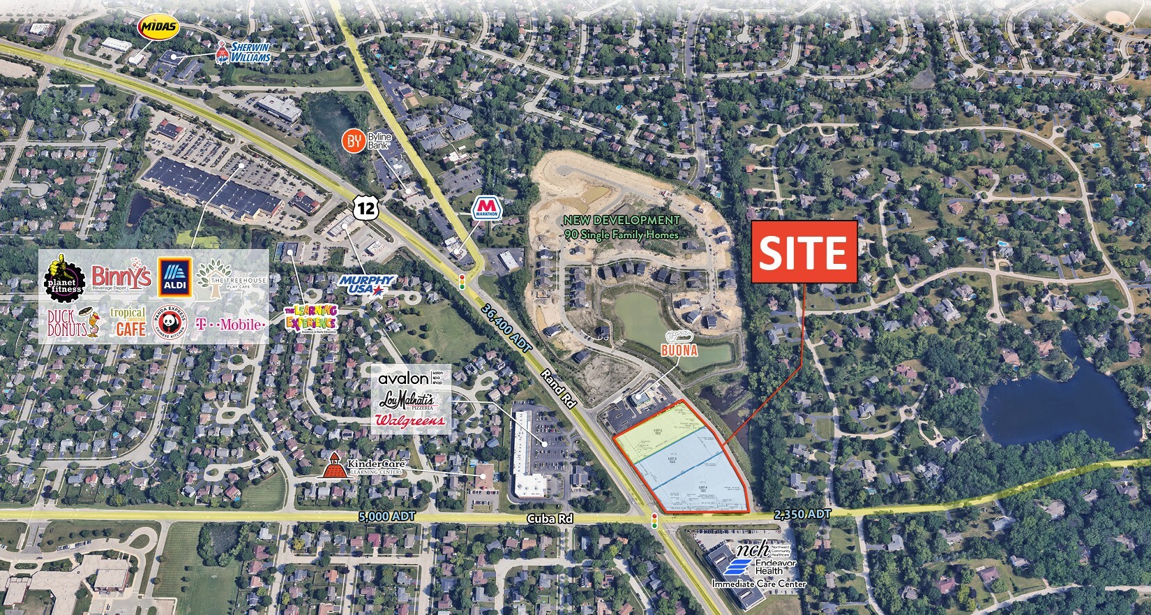 Route 12/ Rand Road, Kildeer, IL à louer Photo principale- Image 1 de 3