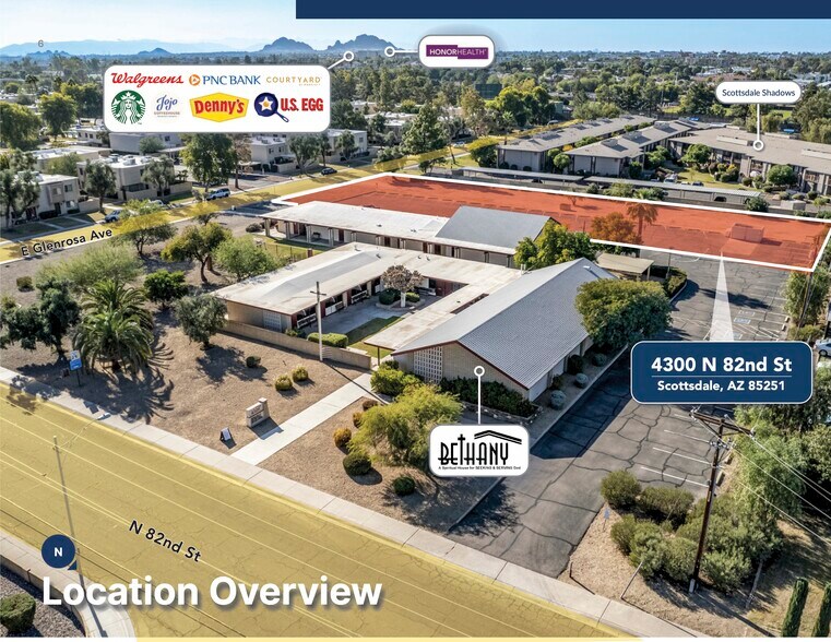 Glenrosa Ave, Scottsdale, AZ for sale - Aerial - Image 3 of 5