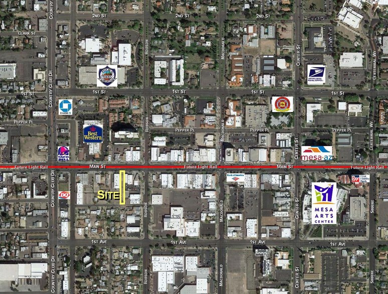 219 W Main St, Mesa, AZ for lease - Aerial - Image 2 of 17