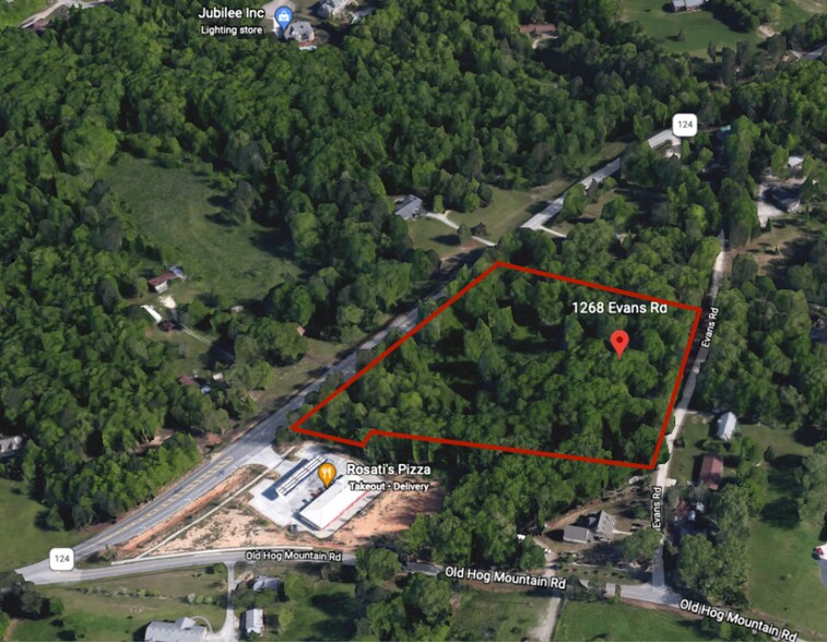 GA Hwy 124 & 1268 Evans Rd, Hoschton, GA à vendre - Aérien - Image 2 de 3