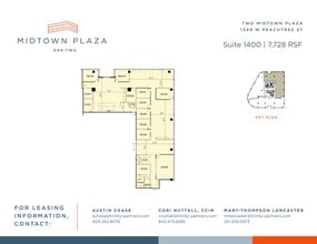 1360 Peachtree St NE, Atlanta, GA à louer Plan de site- Image 1 de 1