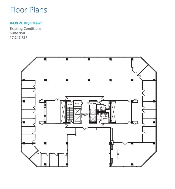 8410 W Bryn Mawr Ave, Chicago, IL à louer Plan d’étage- Image 1 de 2