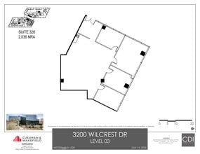 3200 Wilcrest Dr, Houston, TX à louer Plan d’étage- Image 1 de 1