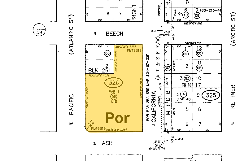 868 W Ash St, San Diego, CA for lease - Plat Map - Image 2 of 12