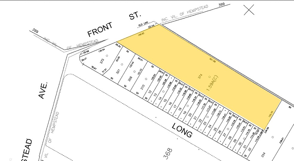 14 Front St, Hempstead, NY for sale - Plat Map - Image 1 of 1