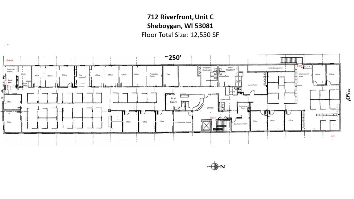 712 Riverfront Dr, Sheboygan, WI à louer Plan d’étage- Image 1 de 17