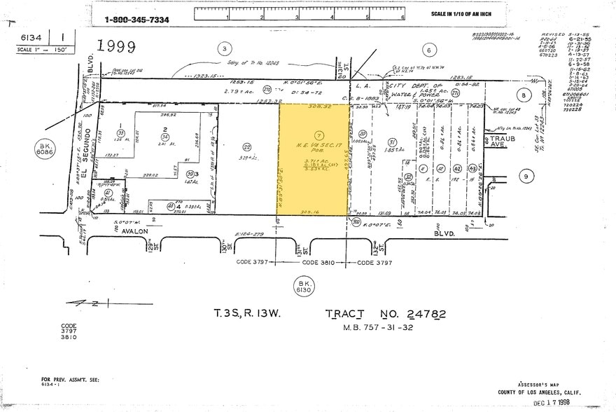 13104 Avalon Blvd, Los Angeles, CA for lease - Plat Map - Image 3 of 8