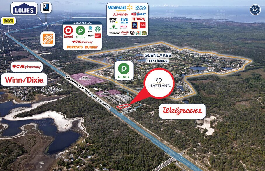 9749 Commercial Way, Weeki Wachee, FL à vendre - Aérien - Image 2 de 6