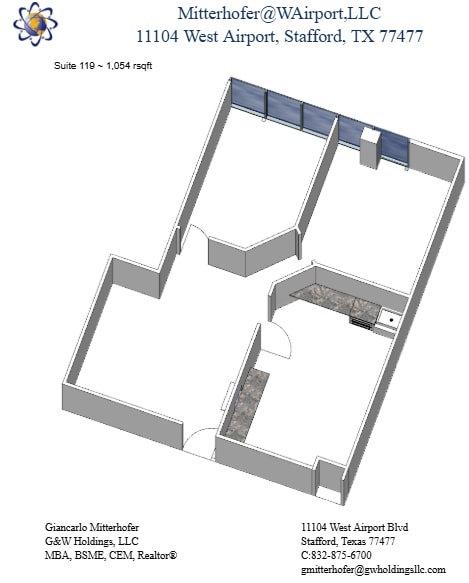 11104 W Airport Blvd, Stafford, TX à louer Plan d’étage- Image 1 de 1