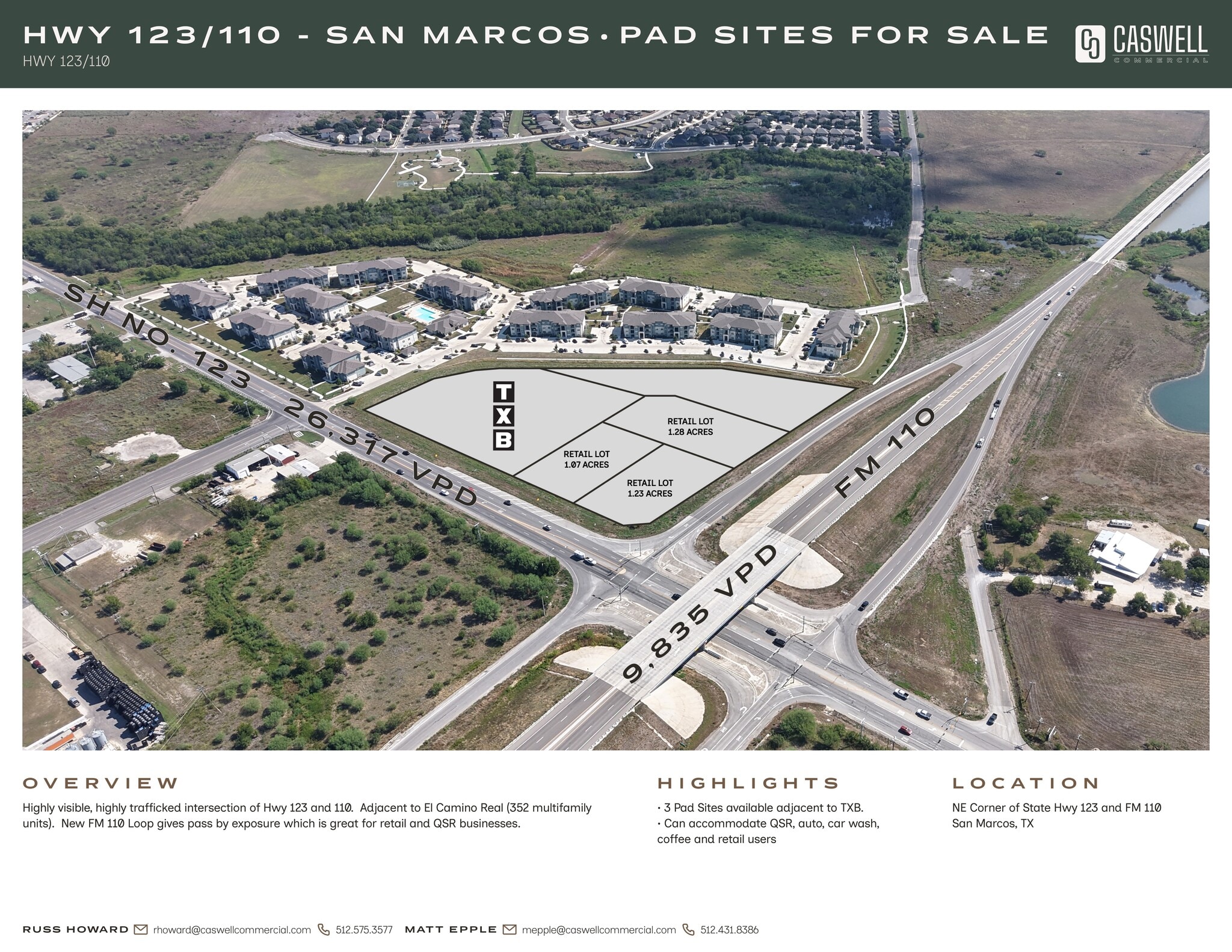 SH 123, San Marcos, TX for sale Primary Photo- Image 1 of 2