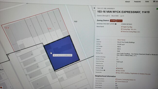 Plus de détails pour 10316 Van Wyck Expy, South Richmond Hill, NY - Terrain à vendre