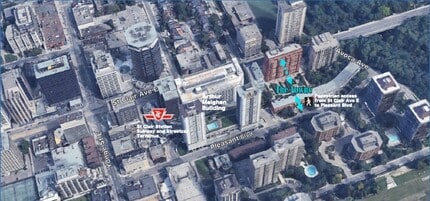77-81 St Clair Ave E, Toronto, ON - AERIAL  map view