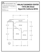 1703-1729 E 28th St, Signal Hill, CA à louer Plan de site- Image 1 de 1