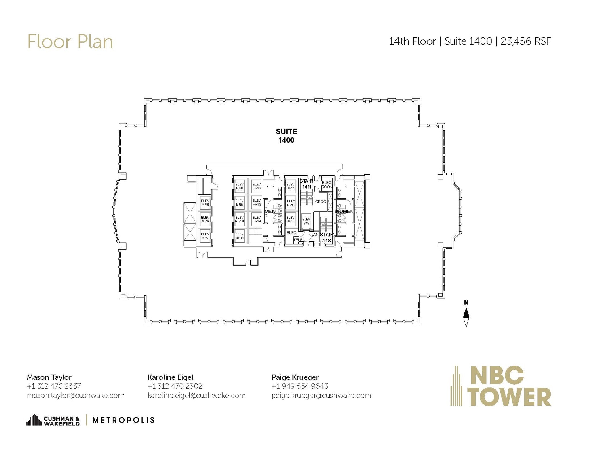 455 N Cityfront Plaza Dr, Chicago, IL for lease Floor Plan- Image 1 of 1
