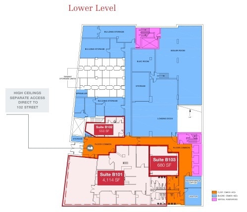 10080 Jasper Ave NW, Edmonton, AB à louer Plan d’étage- Image 1 de 1