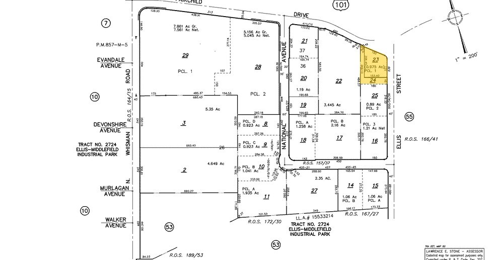 636 Ellis St, Mountain View, CA à louer - Plan cadastral - Image 2 de 5