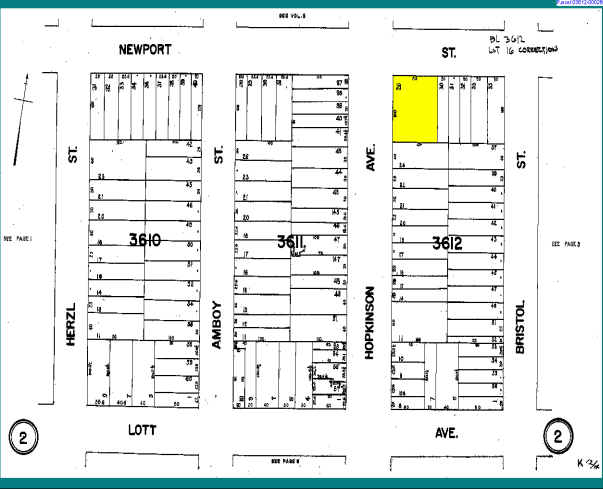 869 Thomas S Boyland St, Brooklyn, NY à vendre - Plan cadastral - Image 2 de 3