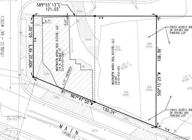 218 Walnut St, Fenton, MI for sale - Plat Map - Image 2 of 11