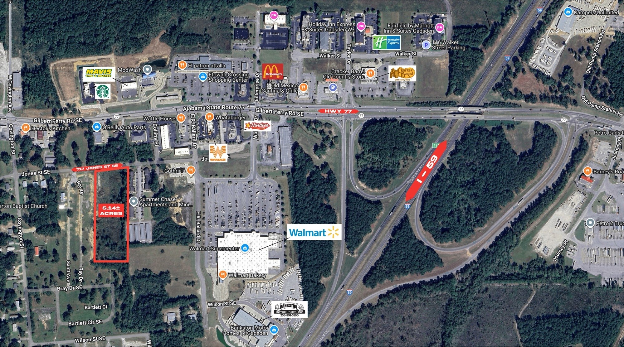 717 Jones St SE, Attalla, AL à vendre Aérien- Image 1 de 7