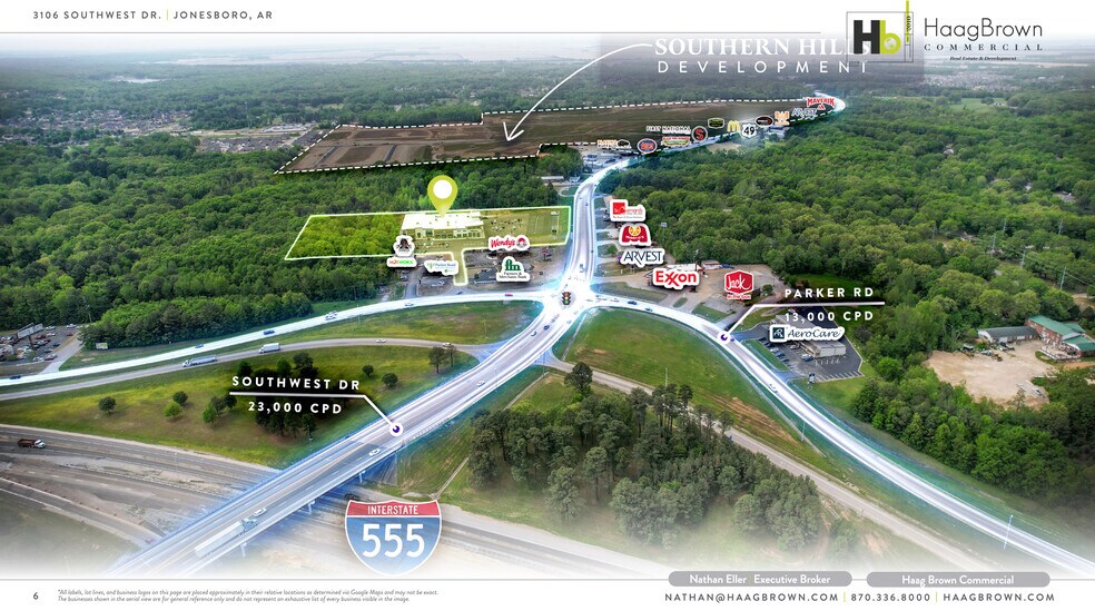 3106 Southwest Drive, Jonesboro, AR à vendre - Aérien - Image 3 de 10