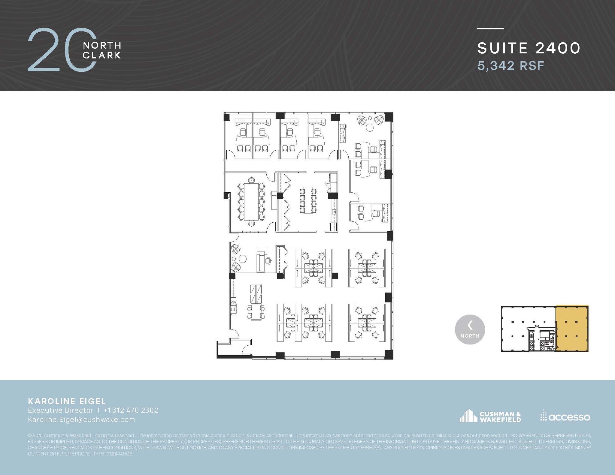 20 N Clark St, Chicago, IL for lease Floor Plan- Image 1 of 2