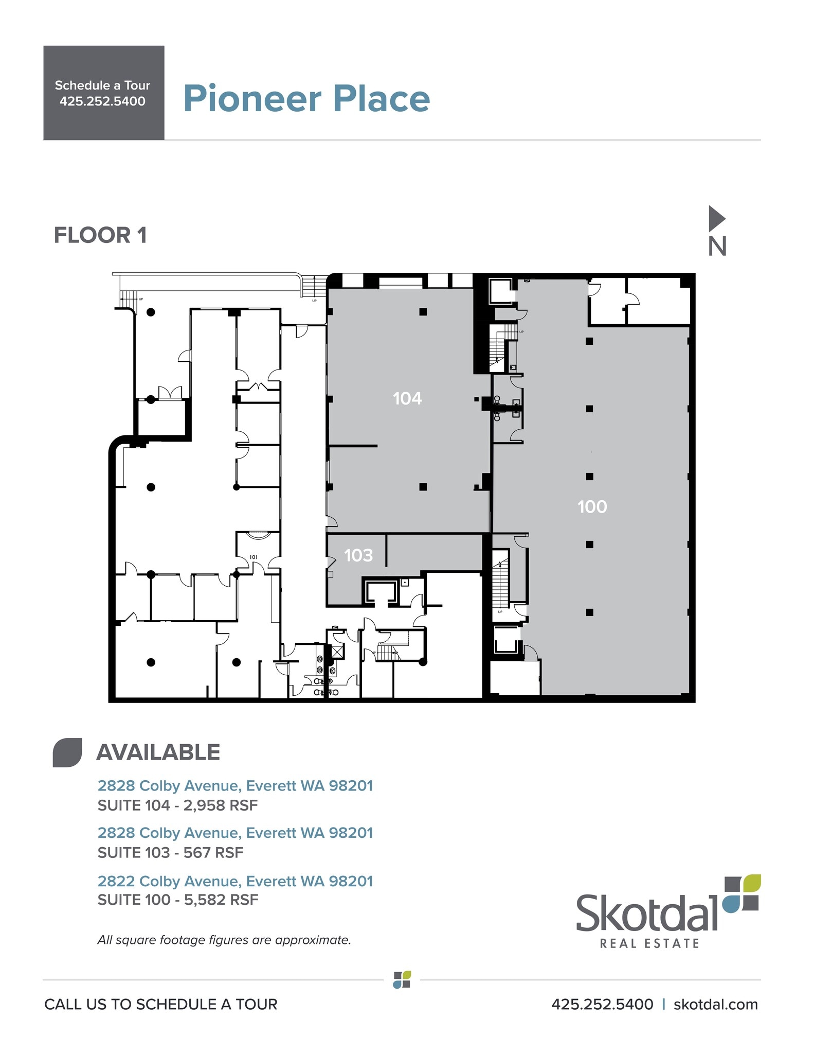 2822 Colby Ave, Everett, WA à louer Plan de site- Image 1 de 1