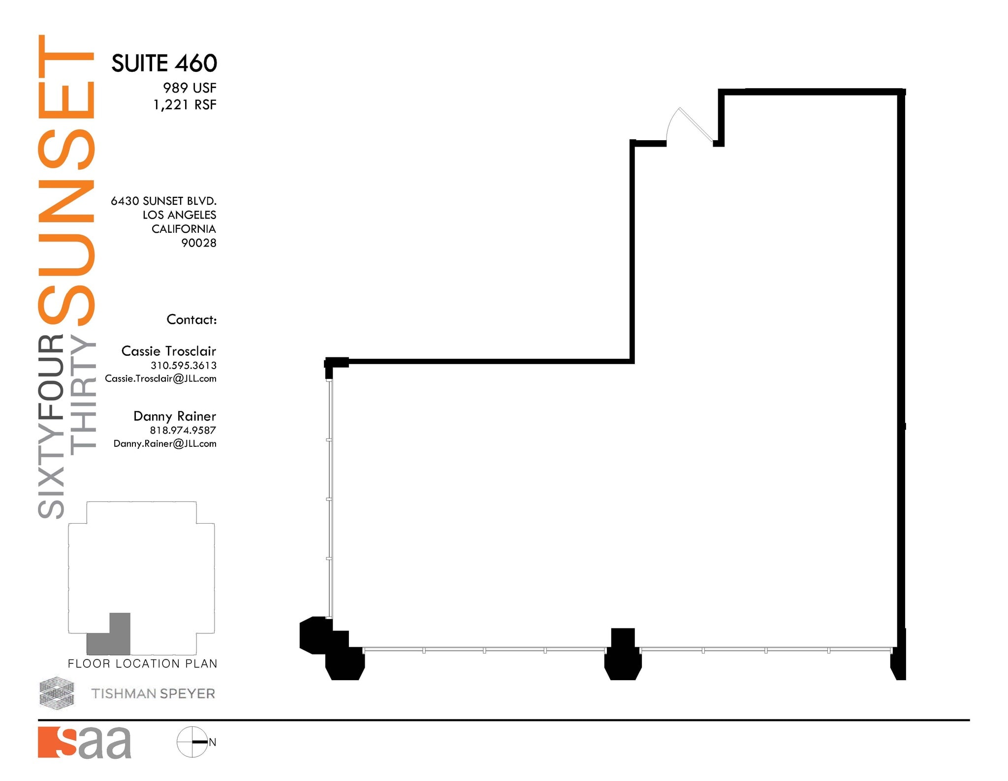 6430 W Sunset Blvd, Los Angeles, CA for lease Floor Plan- Image 1 of 1
