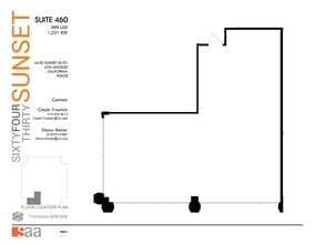 6430 W Sunset Blvd, Los Angeles, CA for lease Floor Plan- Image 1 of 1