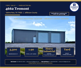 More details for 4662 Tremont St, Sabine Pass, TX - Industrial for Sale