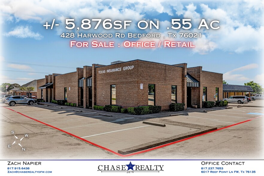 428 Harwood Rd, Bedford, TX à vendre - Photo du bâtiment - Image 3 de 17