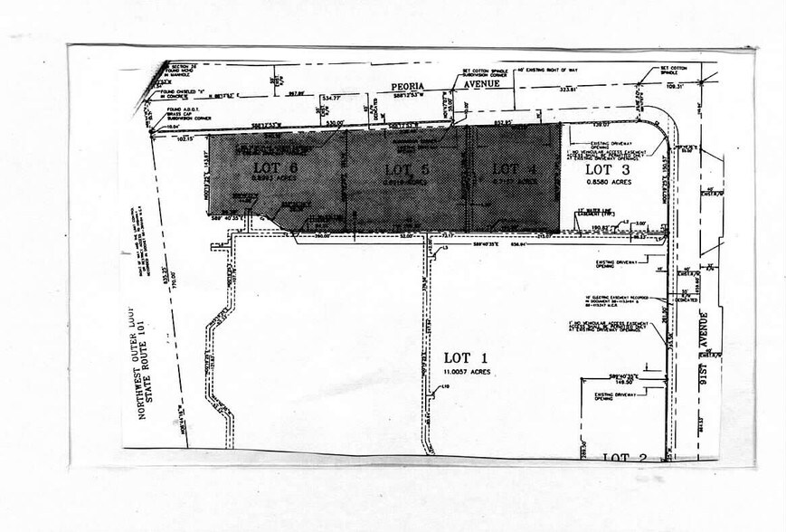 Peoria Ave, Peoria, AZ for sale - Plat Map - Image 1 of 1