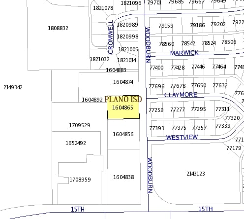 3713 W 15th St, Plano, TX for lease - Plat Map - Image 2 of 6