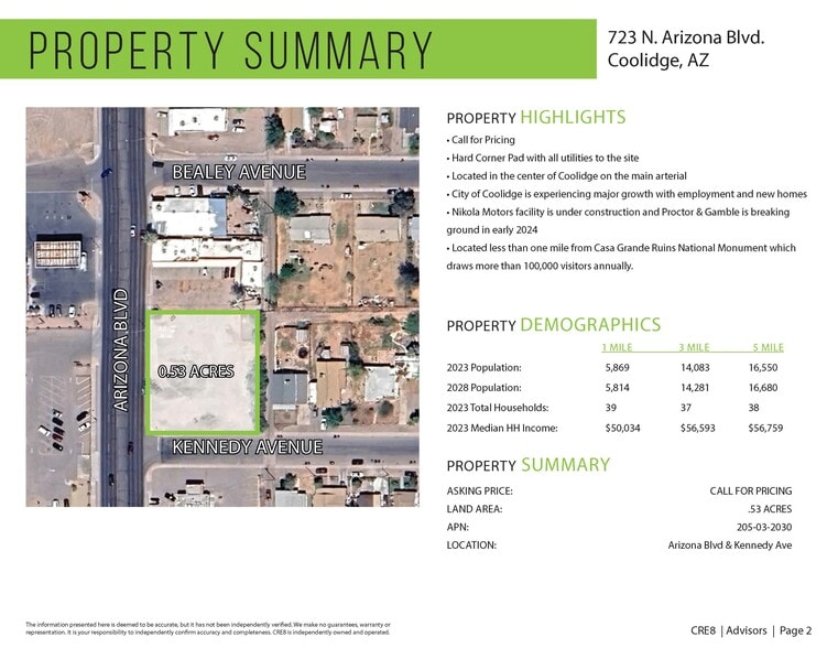 723 Arizona, Coolidge, AZ for sale - Building Photo - Image 2 of 4