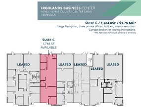 40935 County Center Dr, Temecula, CA for lease Floor Plan- Image 1 of 1