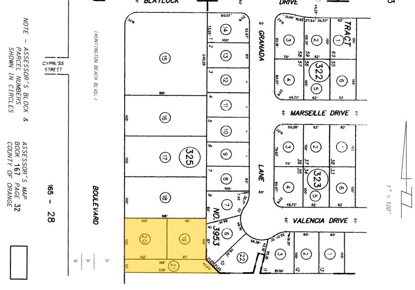 17222-17262 Beach Blvd, Huntington Beach, CA à vendre - Plan cadastral - Image 3 de 4