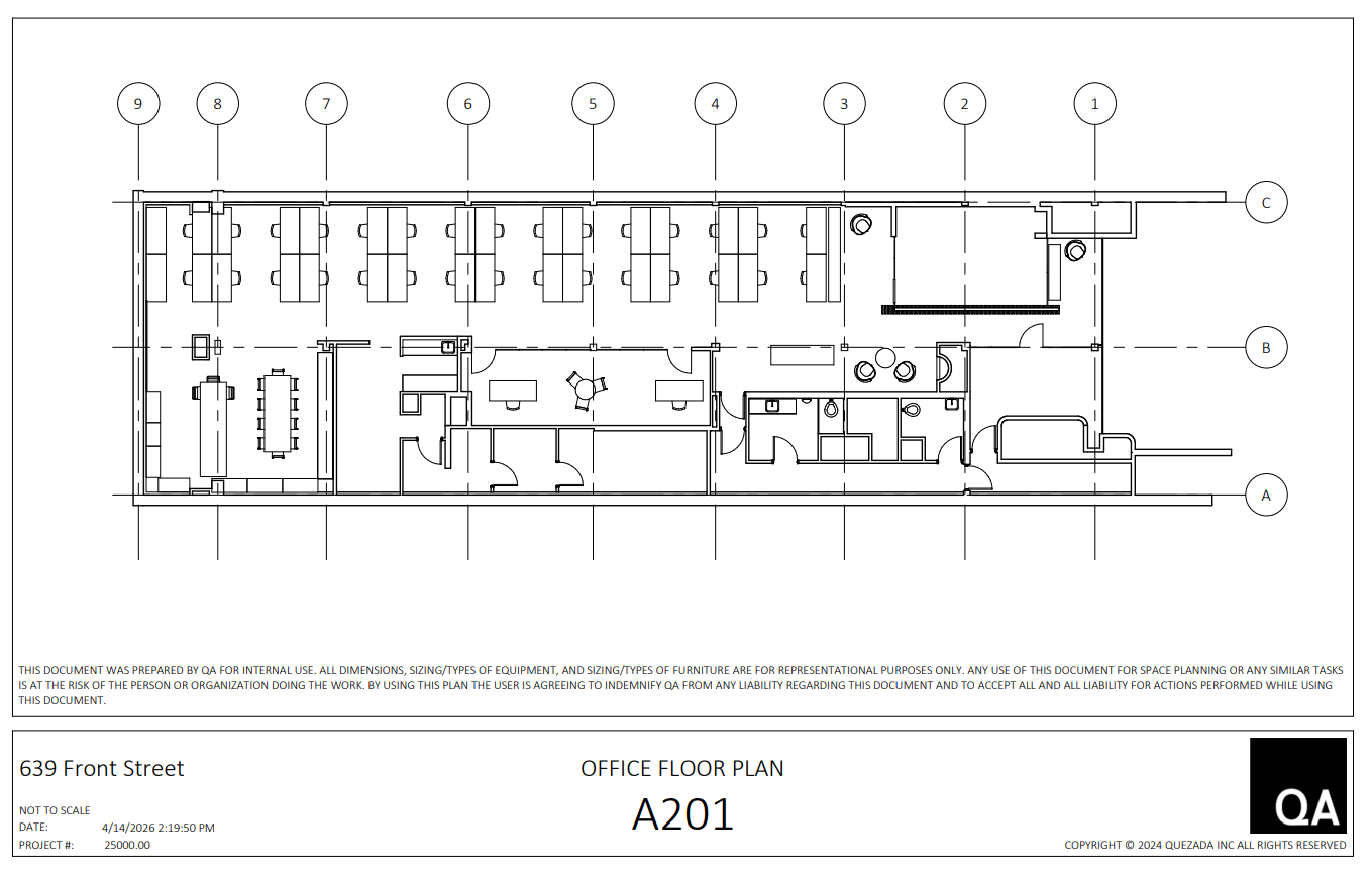 639 Front St, San Francisco, CA for lease Floor Plan- Image 1 of 1