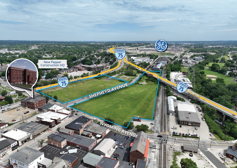 Shepherd & Wyoming Ave, Lockland, OH for sale - Aerial - Image 1 of 1