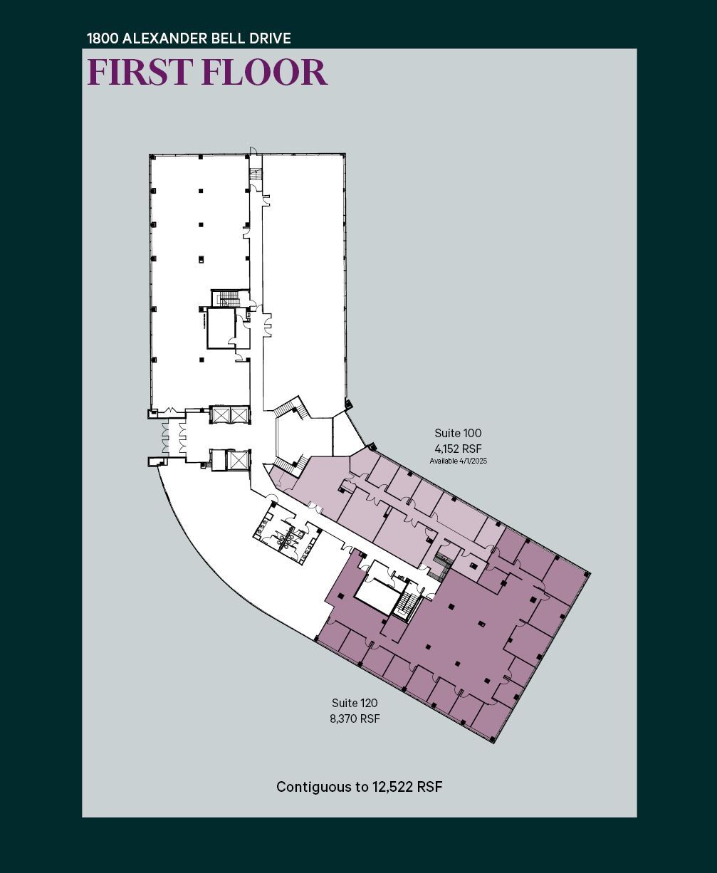 1800 Alexander Bell Dr, Reston, VA à louer Plan d’étage- Image 1 de 1