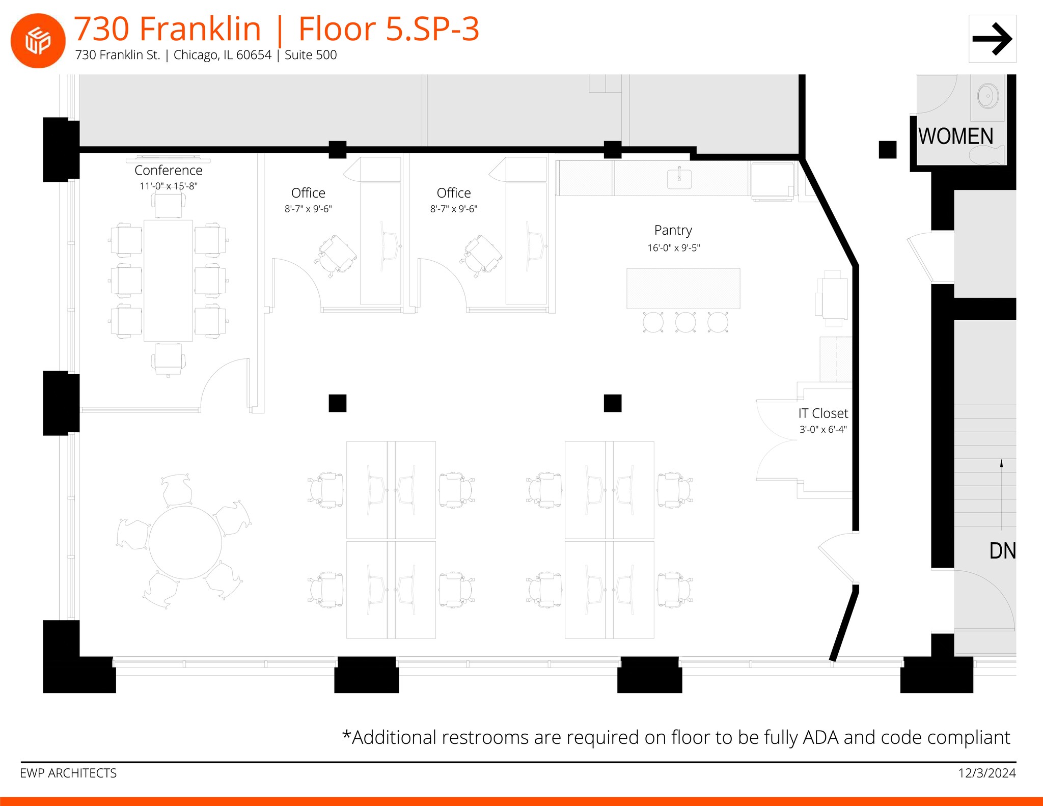 730 N Franklin St, Chicago, IL à louer Plan de site- Image 1 de 1