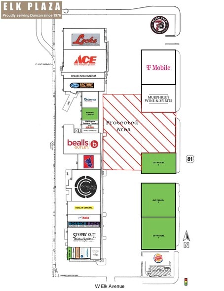 1505-1715 N Highway 81, Duncan, OK à louer - Plan de site - Image 3 de 5