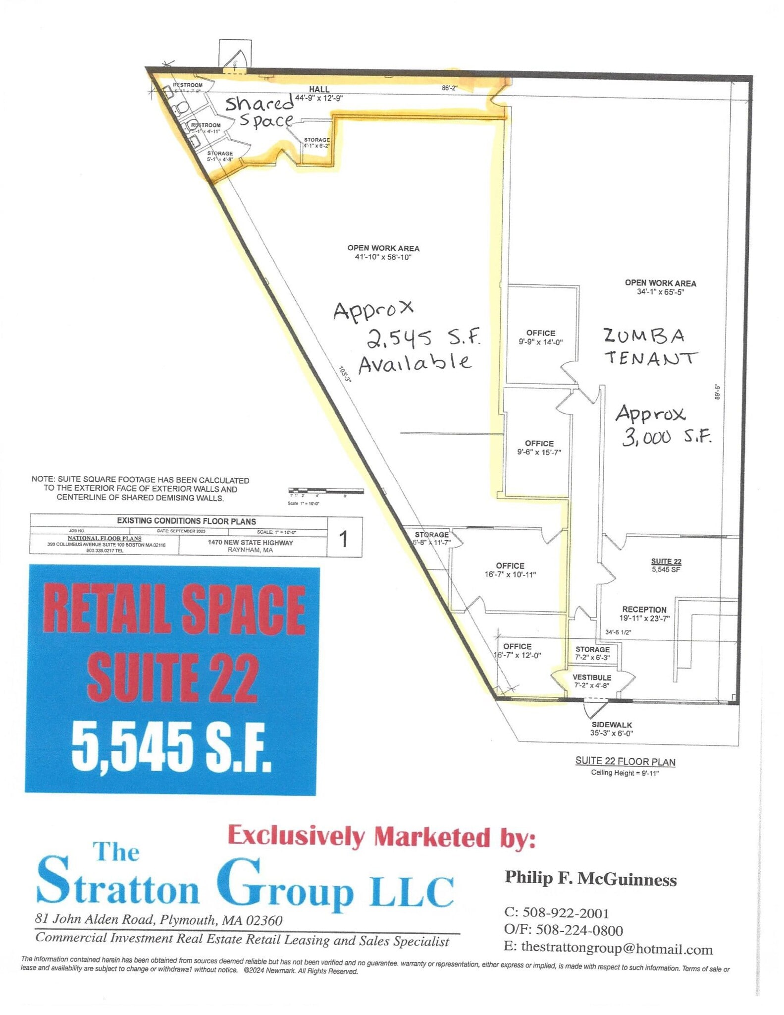 1470 Route 44, Raynham, MA à louer Plan de site- Image 1 de 2