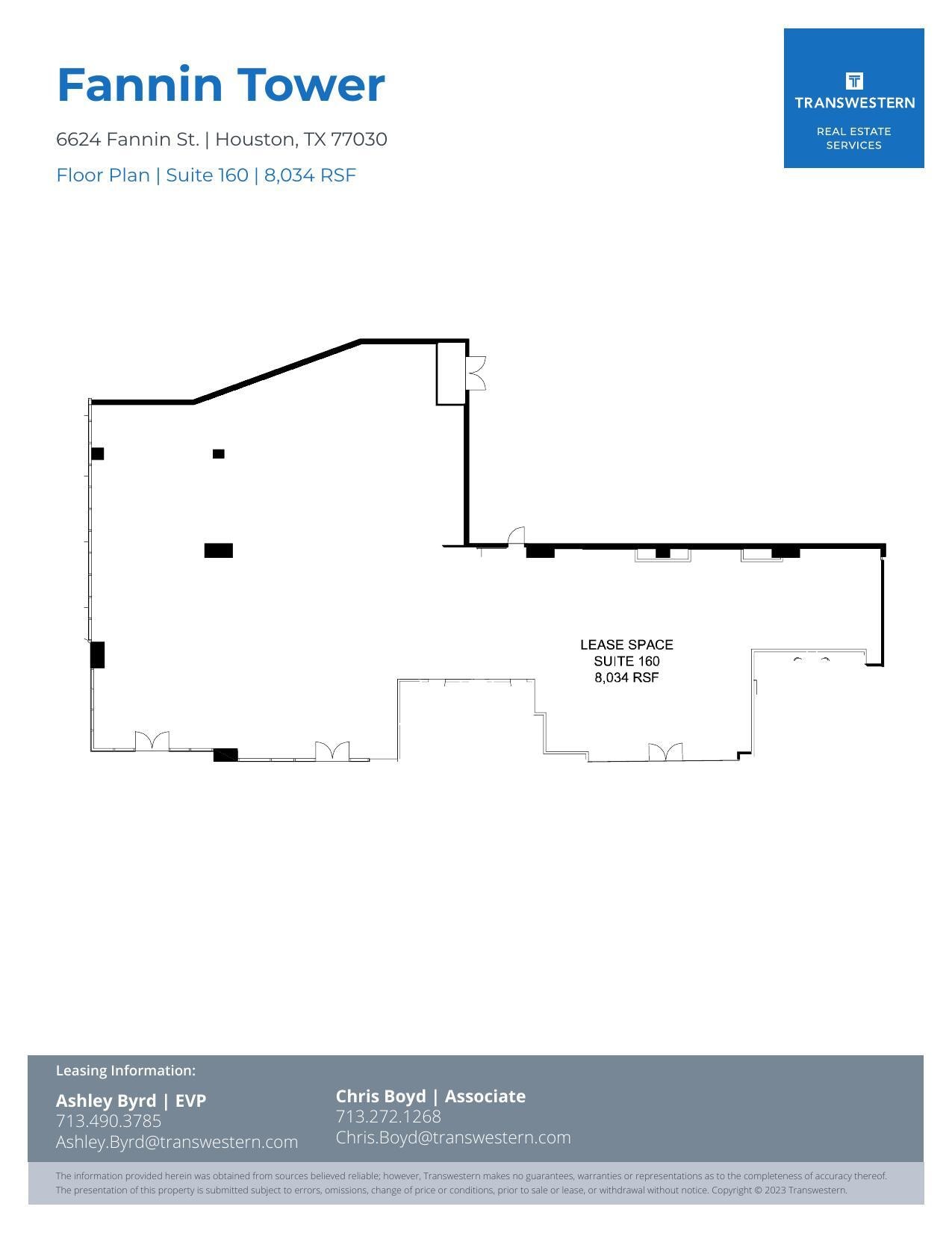 6624 Fannin St, Houston, TX for lease Floor Plan- Image 1 of 1