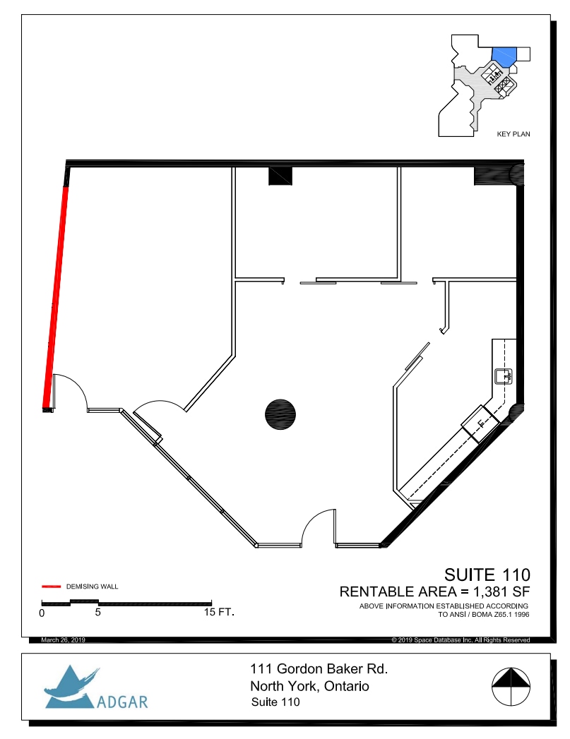 111 Gordon Baker Rd, Toronto, ON for lease Floor Plan- Image 1 of 1