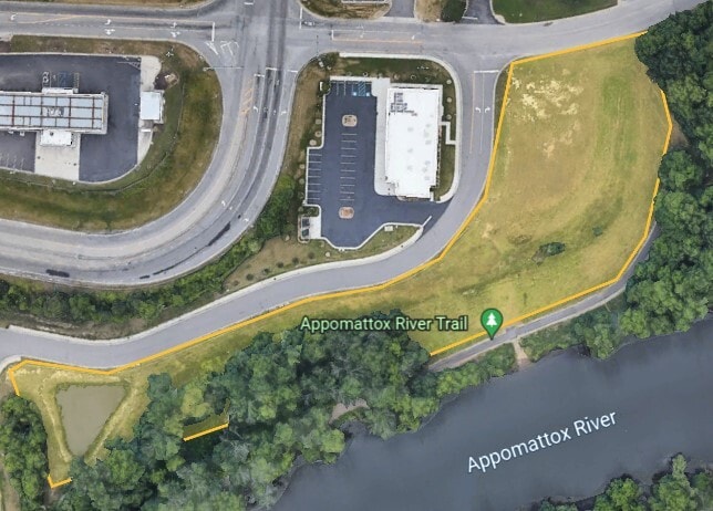 Lot 9 – 0 E. Roslyn Rd, Colonial Heights, VA for sale - Aerial - Image 3 of 4