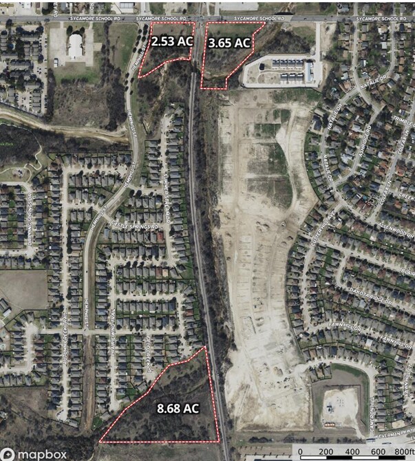 1101 Sycamore School Rd, Fort Worth, TX for sale Aerial- Image 1 of 12