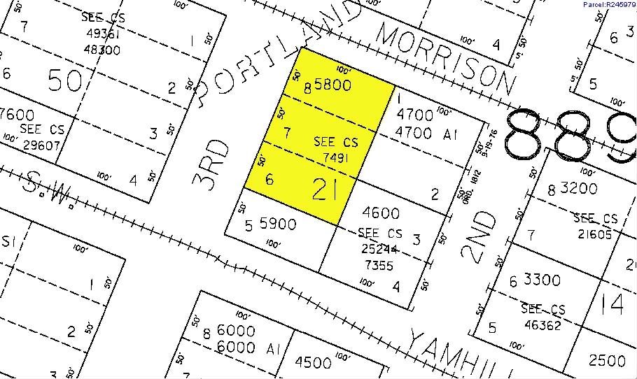700-724 SW 3rd Ave, Portland, OR for sale - Plat Map - Image 2 of 8