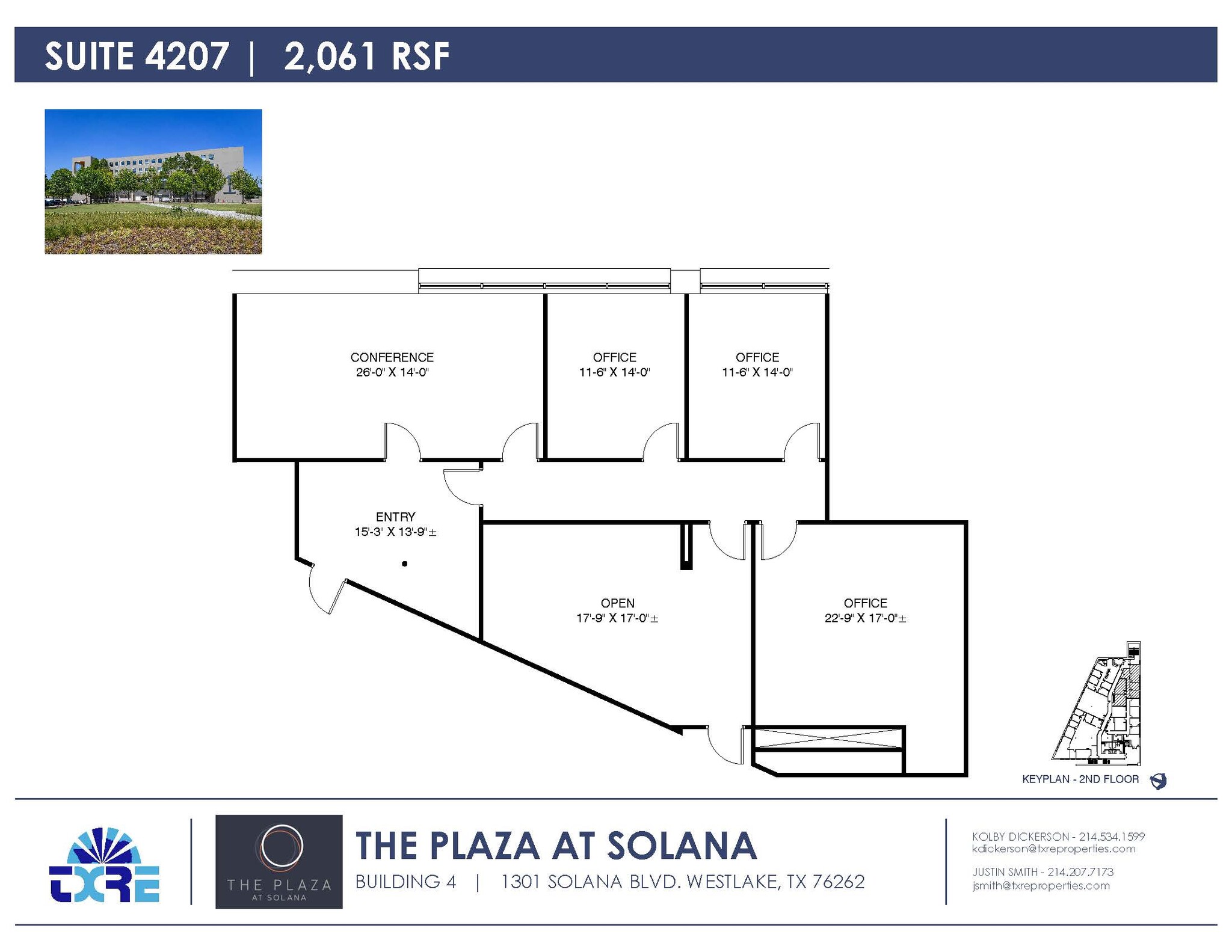 1301 Solana Blvd, Westlake, TX à louer Plan d  tage- Image 1 de 1